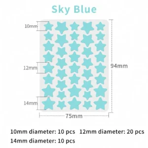 Celsiora® 2-in-1 Microneedle & Hydrocolloid Star Patch | Acne, Raised Moles, Flat Warts & Skin Tags Remover | 6 Colors Pimple Patch for Face & Neck | Invisible Star Zit Stickers | 240 Count