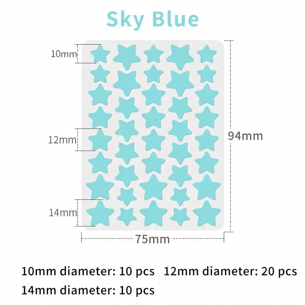 Celsiora® 2-in-1 Microneedle & Hydrocolloid Star Patch | Acne, Raised Moles, Flat Warts & Skin Tags Remover | 6 Colors Pimple Patch for Face & Neck | Invisible Star Zit Stickers | 240 Count