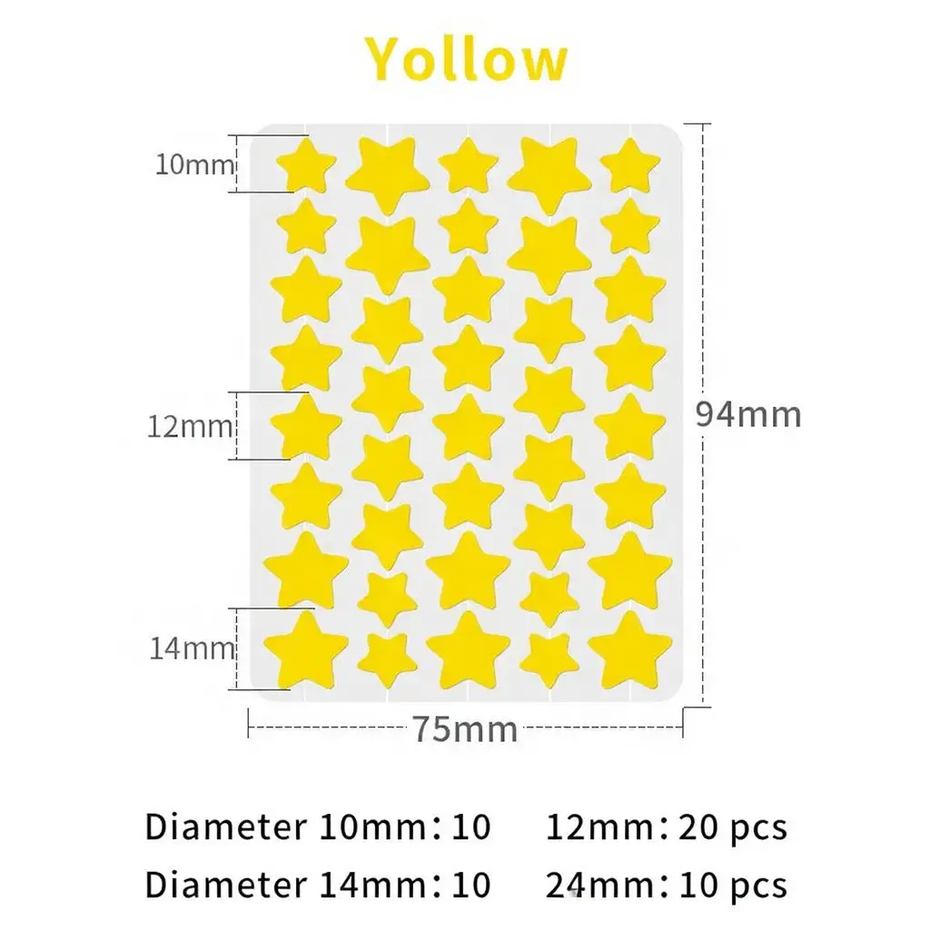 Celsiora® 2-in-1 Microneedle & Hydrocolloid Star Patch | Acne, Raised Moles, Flat Warts & Skin Tags Remover | 6 Colors Pimple Patch for Face & Neck | Invisible Star Zit Stickers | 240 Count