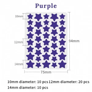 Celsiora® 2-in-1 Microneedle & Hydrocolloid Star Patch | Acne, Raised Moles, Flat Warts & Skin Tags Remover | 6 Colors Pimple Patch for Face & Neck | Invisible Star Zit Stickers | 240 Count